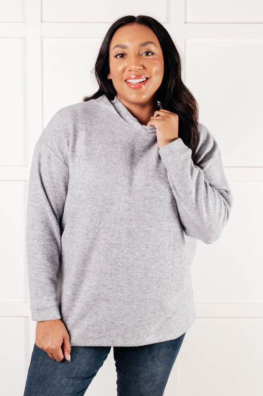 Basically My Favorite Hooded Pullover Heather Grey Pullover Sweet Rae's Boutique