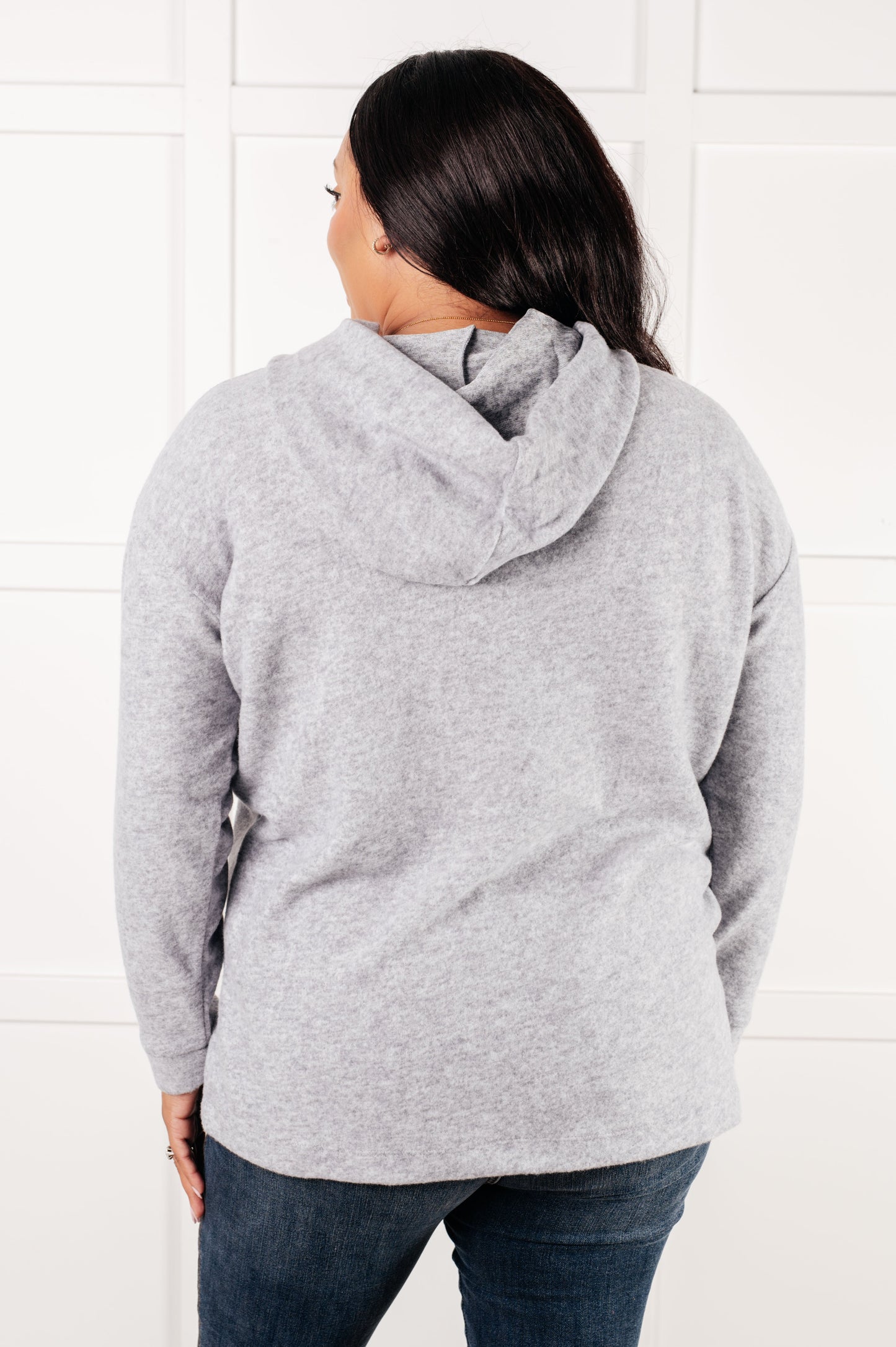 Basically My Favorite Hooded Pullover Heather Grey Pullover Sweet Rae's Boutique