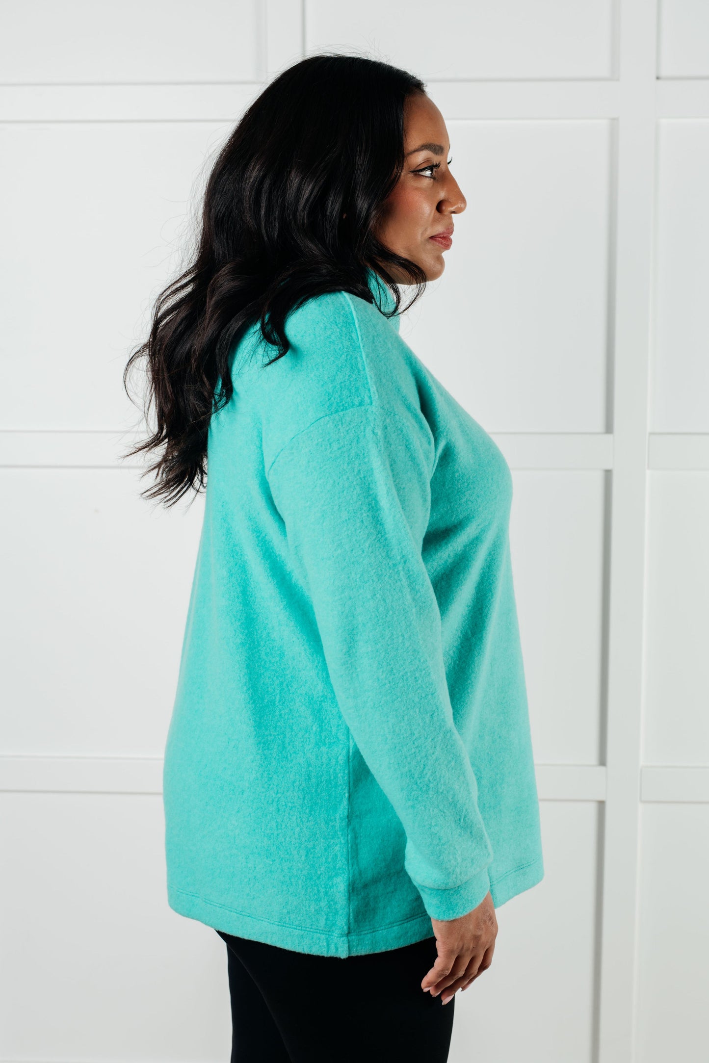 Turquoise Hooded Pullover Basically My Favorite Sweet Rae's Boutique
