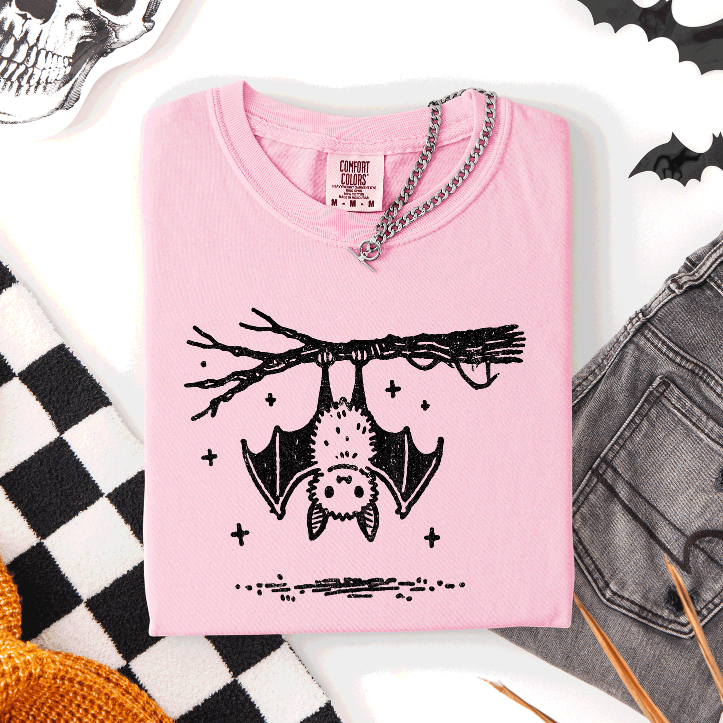 Bat, Cute, Adorable, Halloween, Comfort Colors T-Shirt