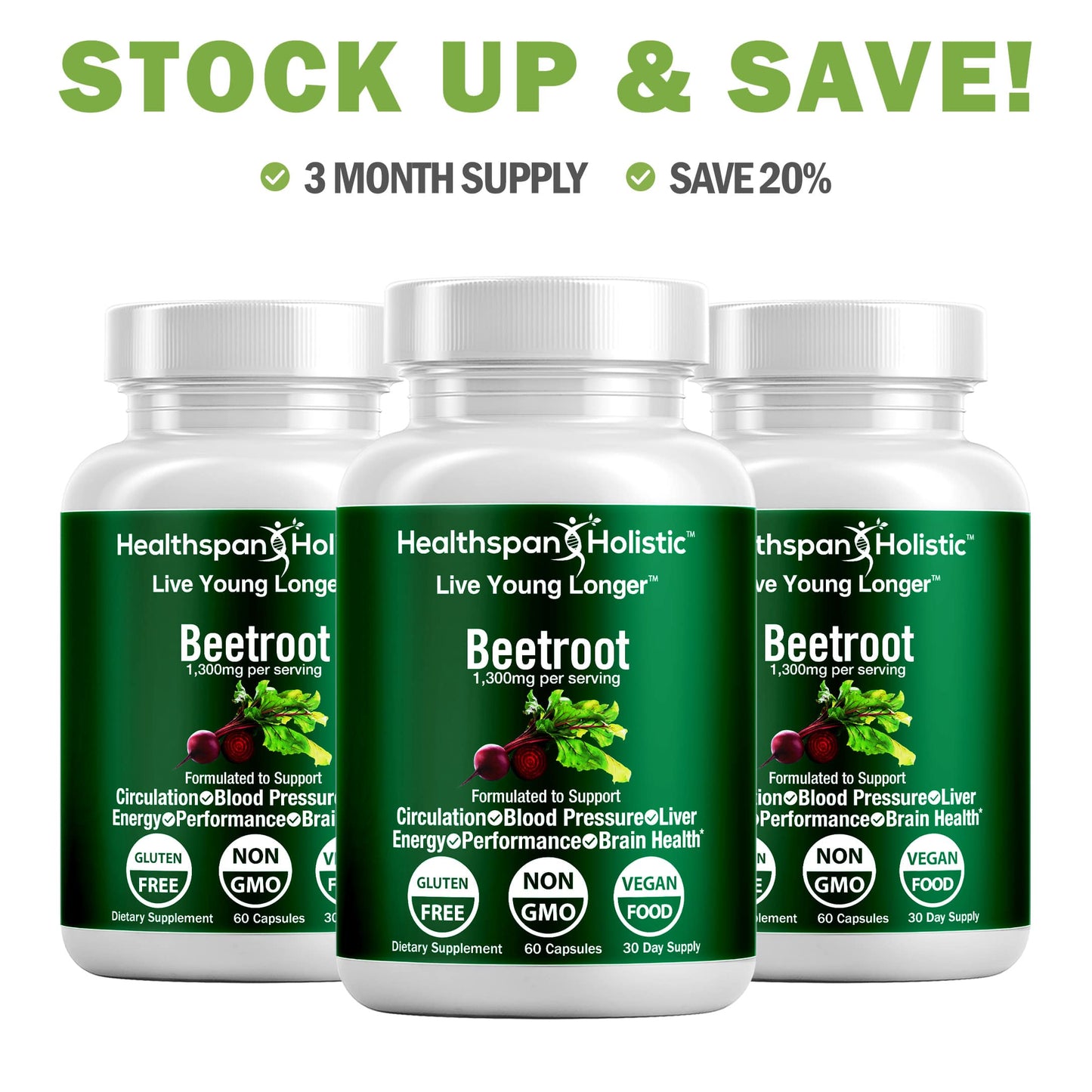 Organic Beetroot 60 Capsules