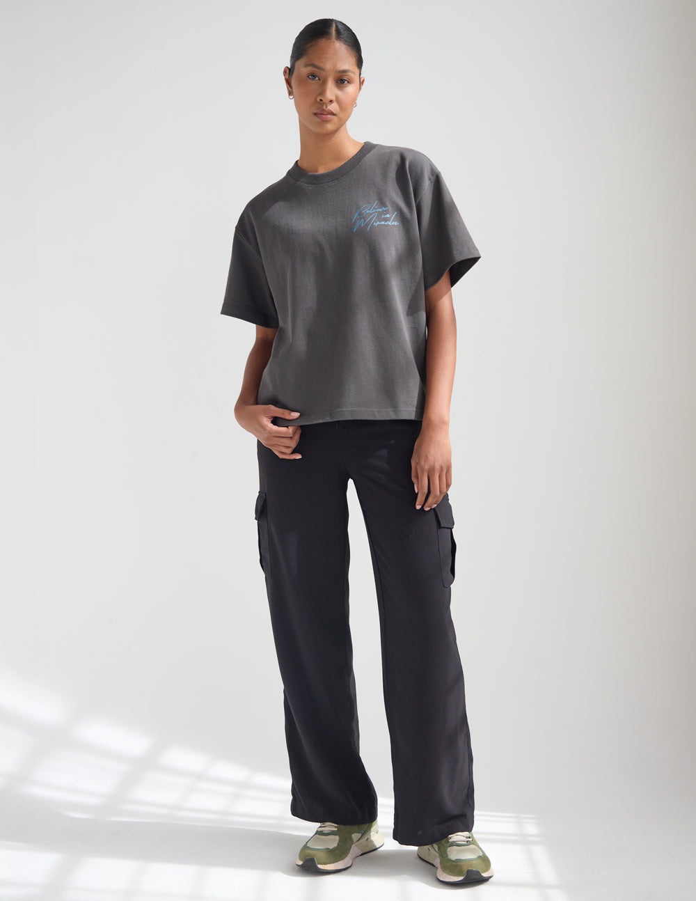 Believe in Miracles Heavyweight Boxy Tee 320 GSM Cotton