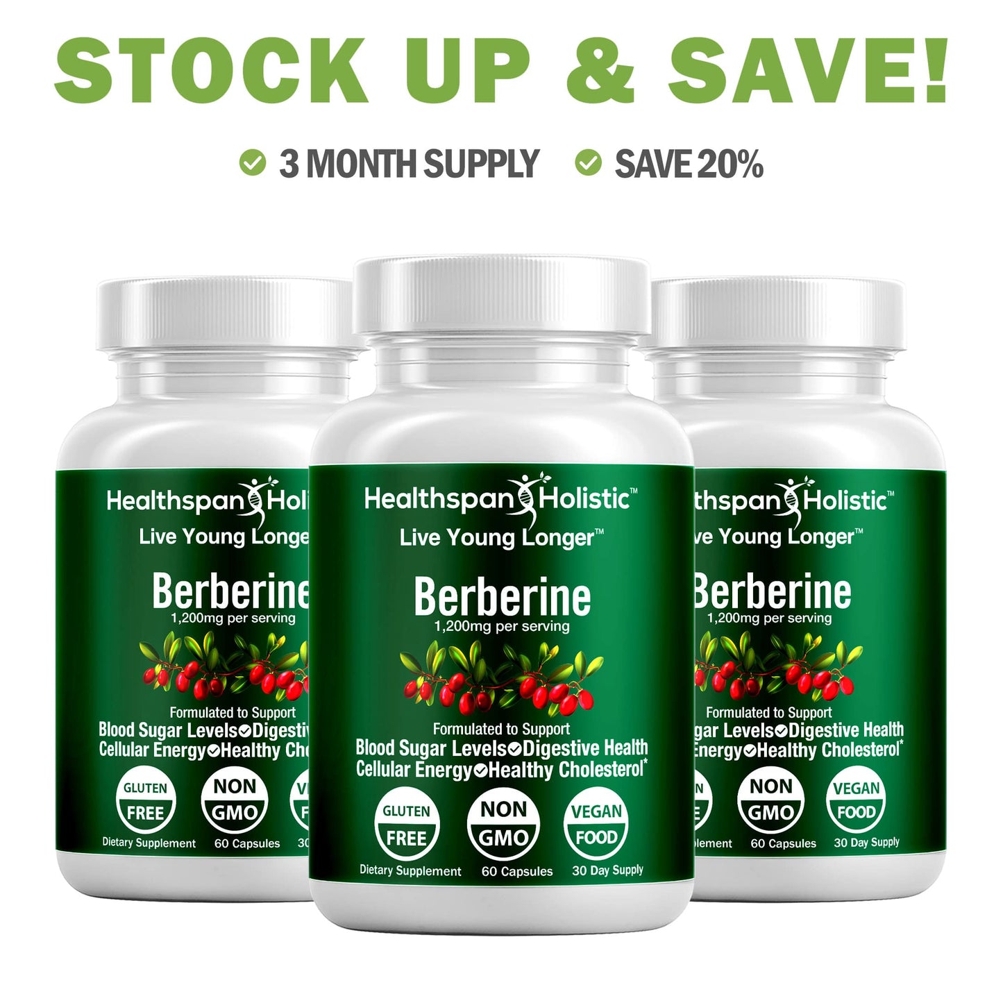 Berberine 60 Capsules
