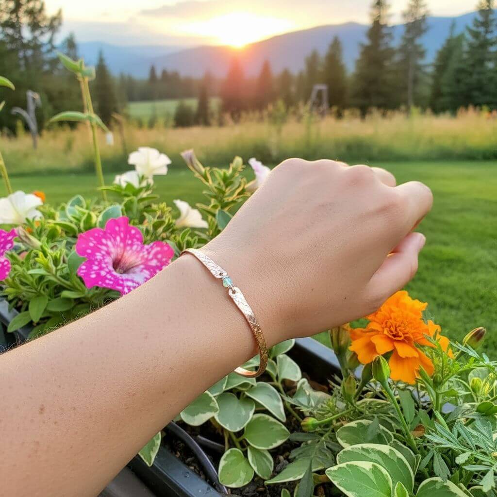 Copper Ethiopian Opal Brides Bangle by Alexa Martha