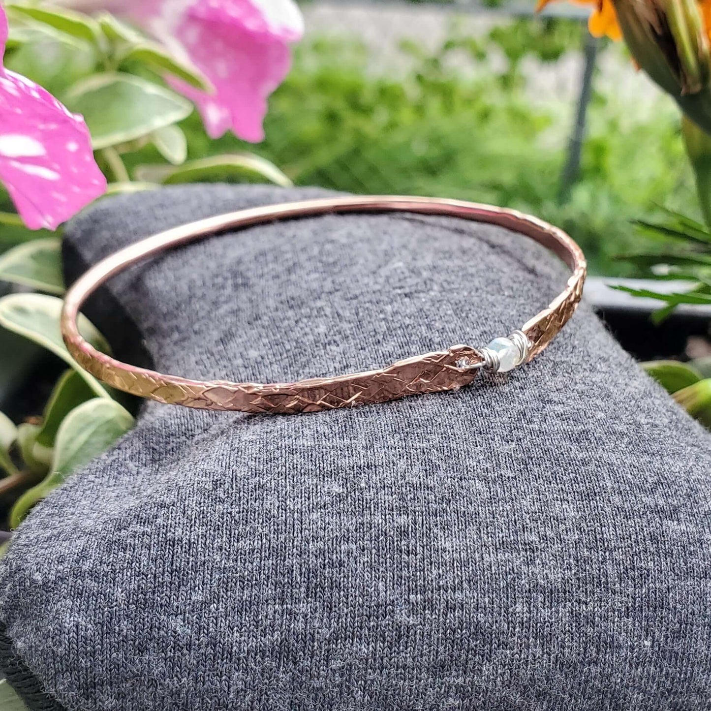 Copper Ethiopian Opal Brides Bangle by Alexa Martha