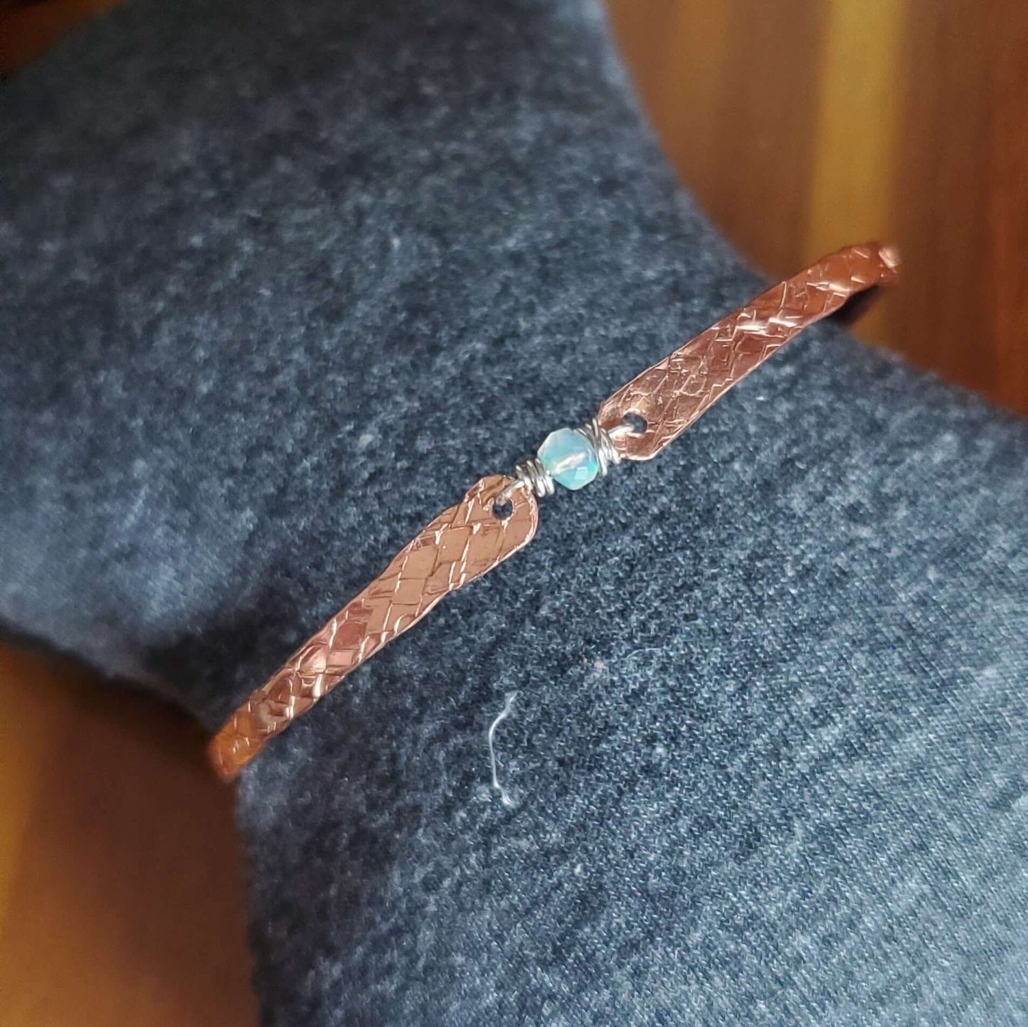Copper Ethiopian Opal Brides Bangle by Alexa Martha
