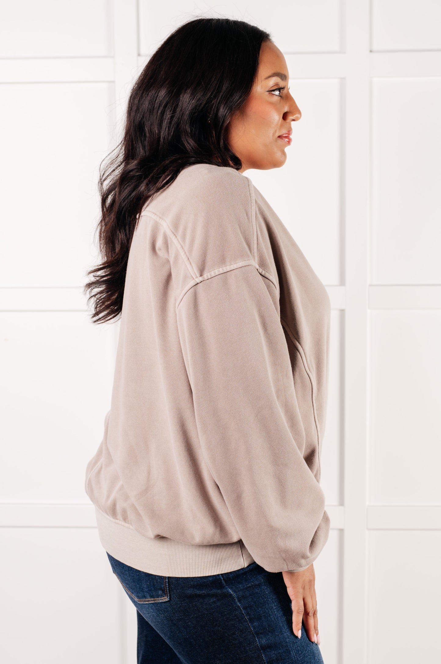 Beyond the Basics Ash Mocha Pullover Sweatshirt Sweet Rae's Boutique