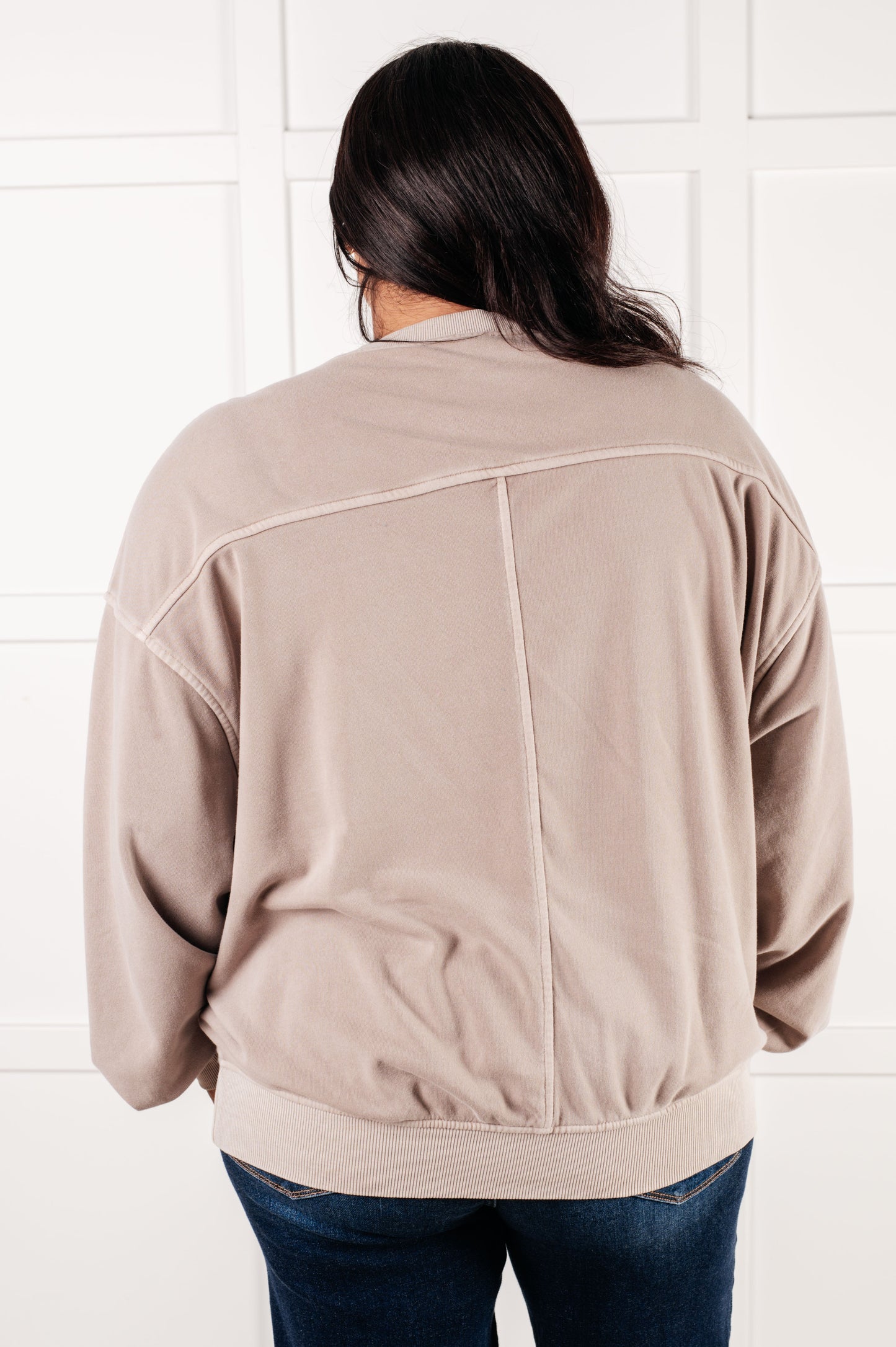 Beyond the Basics Ash Mocha Pullover Sweatshirt Sweet Rae's Boutique