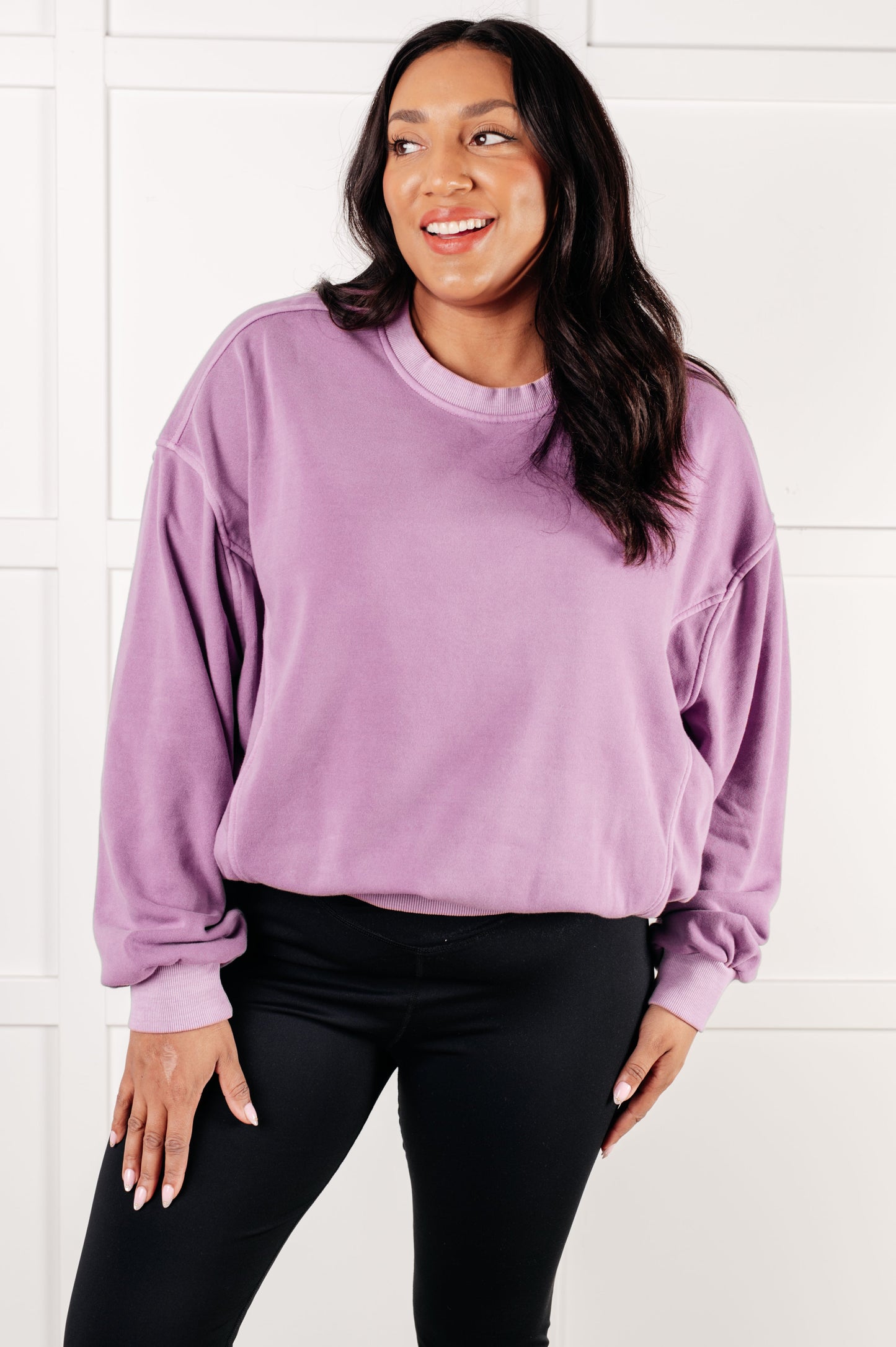 Beyond the Basics Violet Pullover Sweatshirt