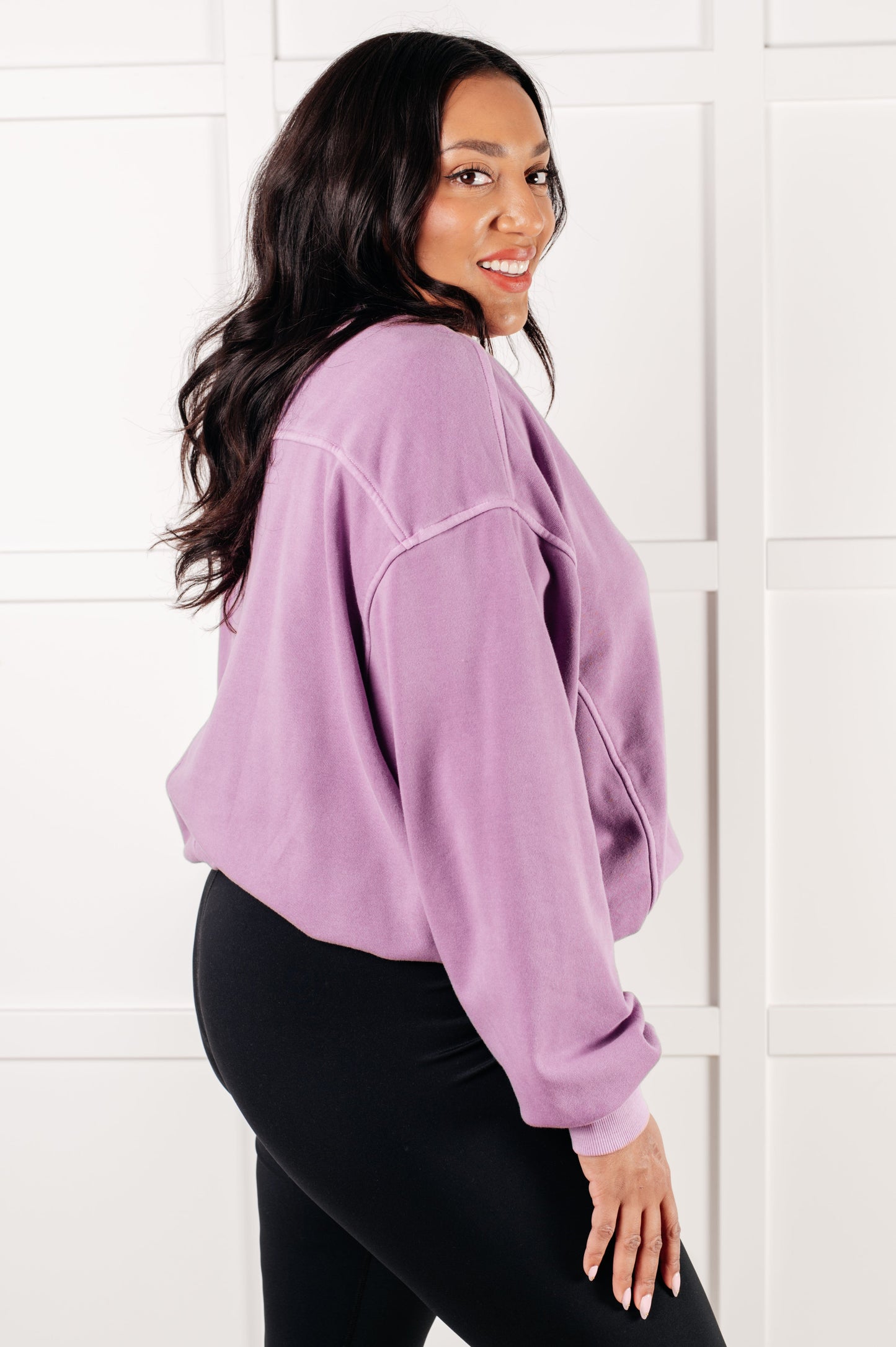 Beyond the Basics Violet Pullover Sweatshirt
