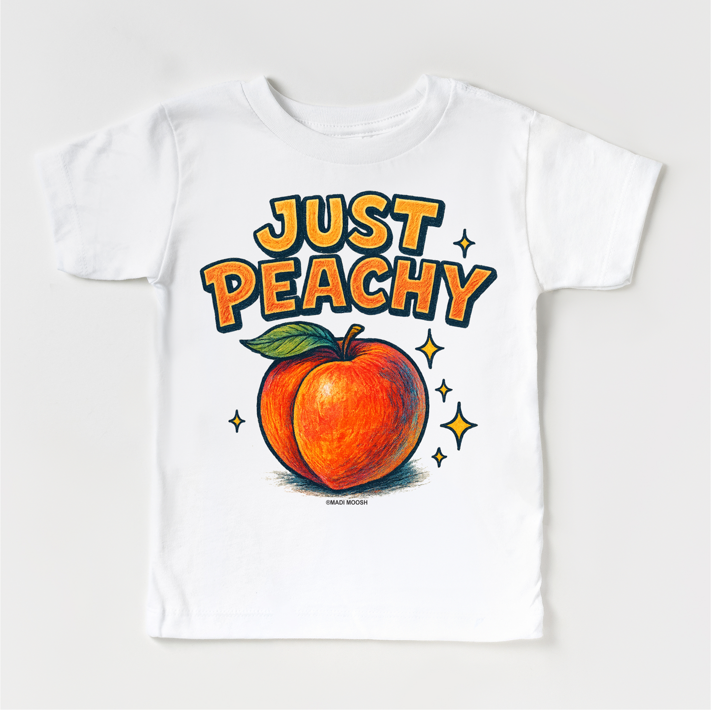 Just Peachy Fruit Shirt - Food Pun Tee