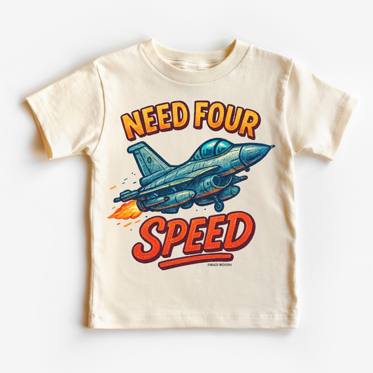 Need Four Speed Airplane Birthday Shirt - 4th Birthday Tee
