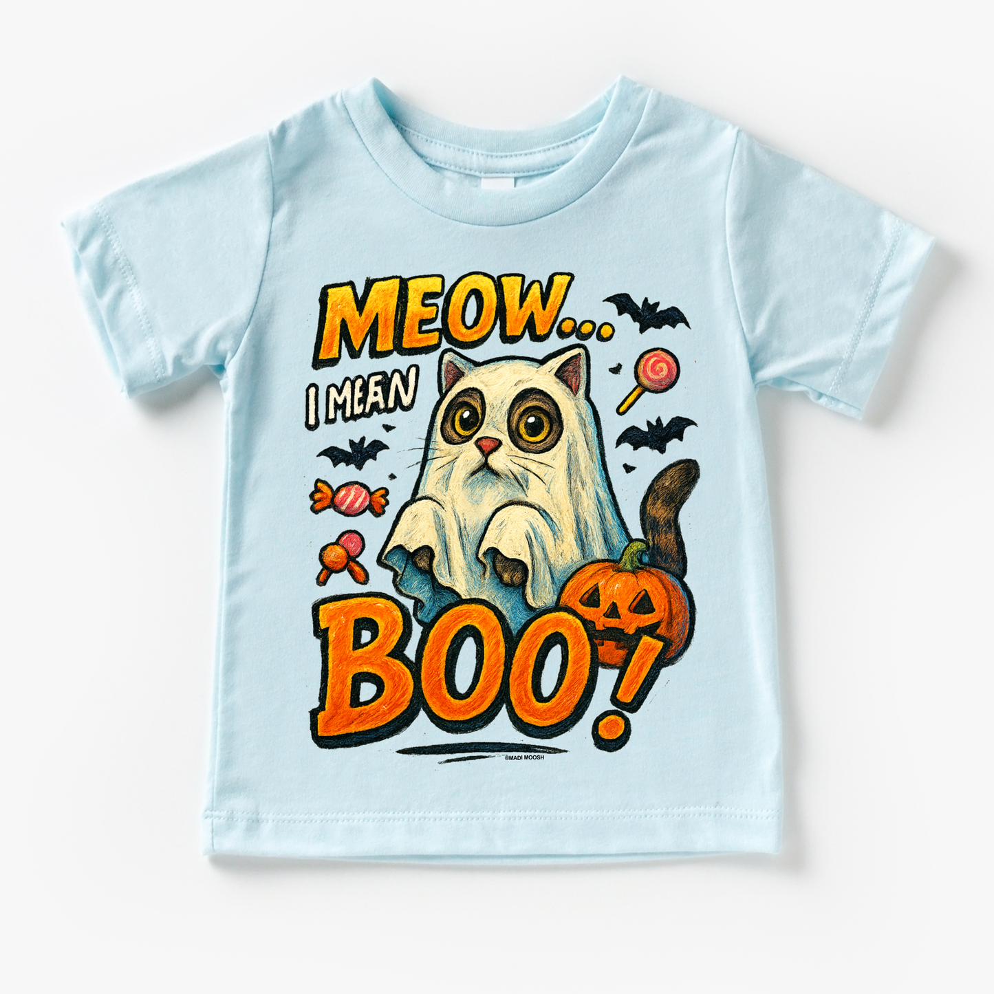 Meow.. I Mean Boo Halloween Cat Shirt - Halloween Tee