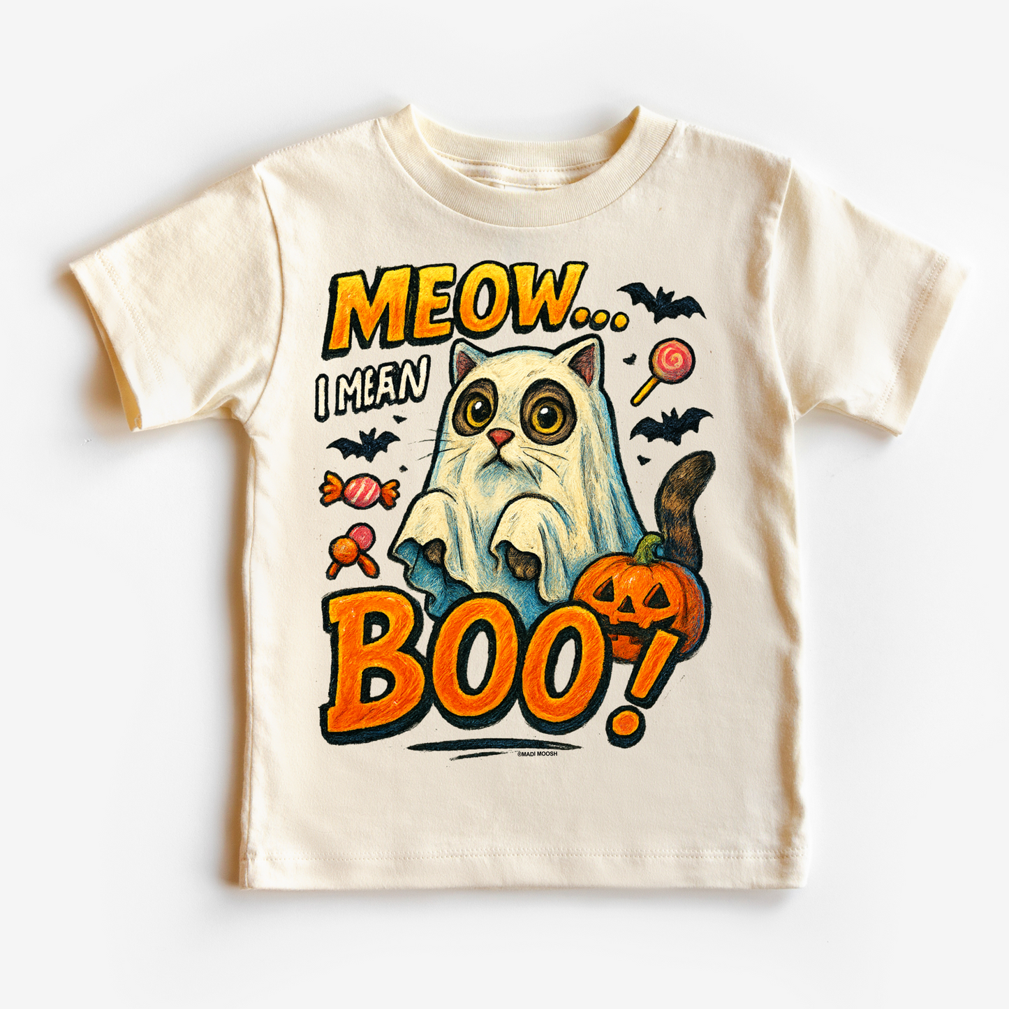 Meow.. I Mean Boo Halloween Cat Shirt - Halloween Tee