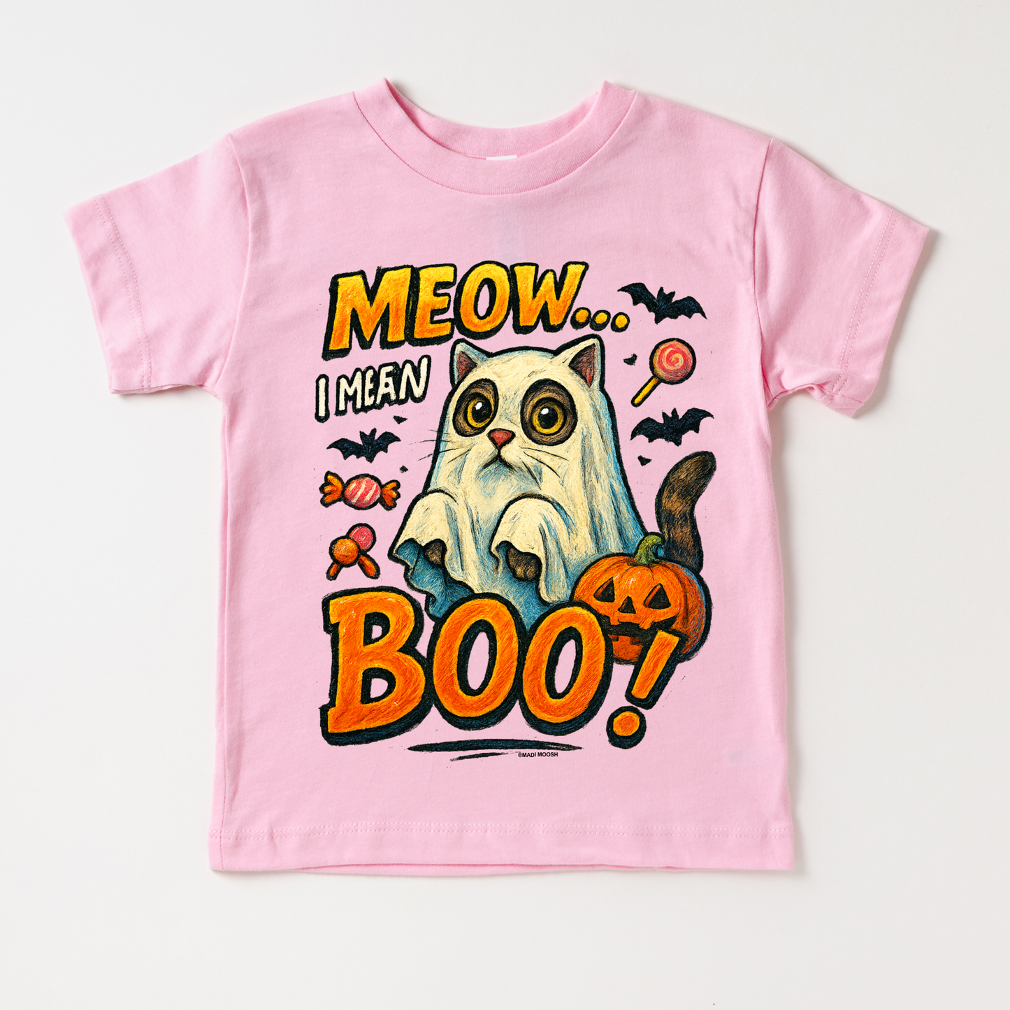 Meow.. I Mean Boo Halloween Cat Shirt - Halloween Tee