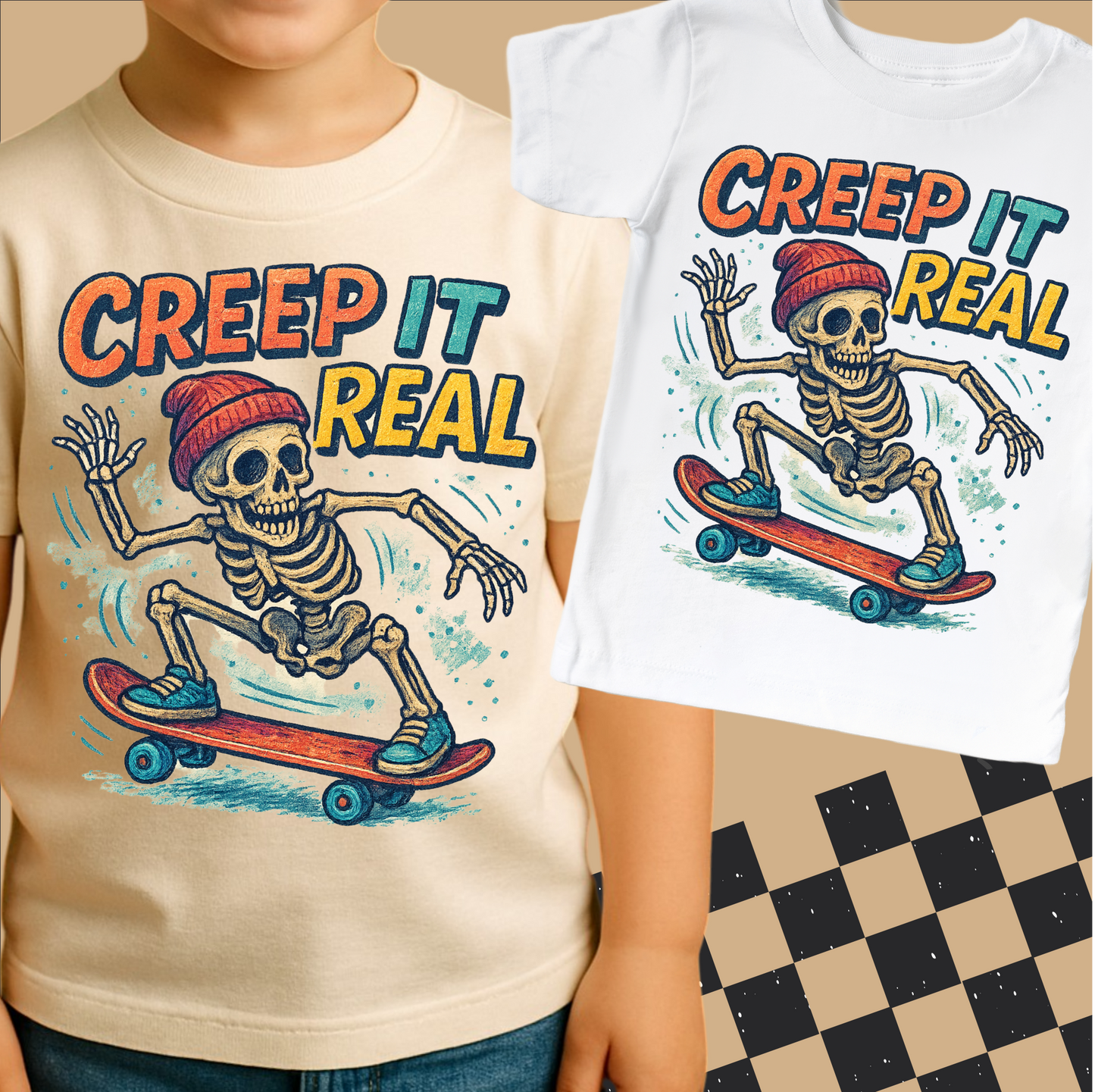 Creep It Real Skeleton Halloween Shirt - Halloween Tee