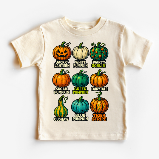 Types Of Pumpkins Fall Halloween Shirt - Pumpkin Tee