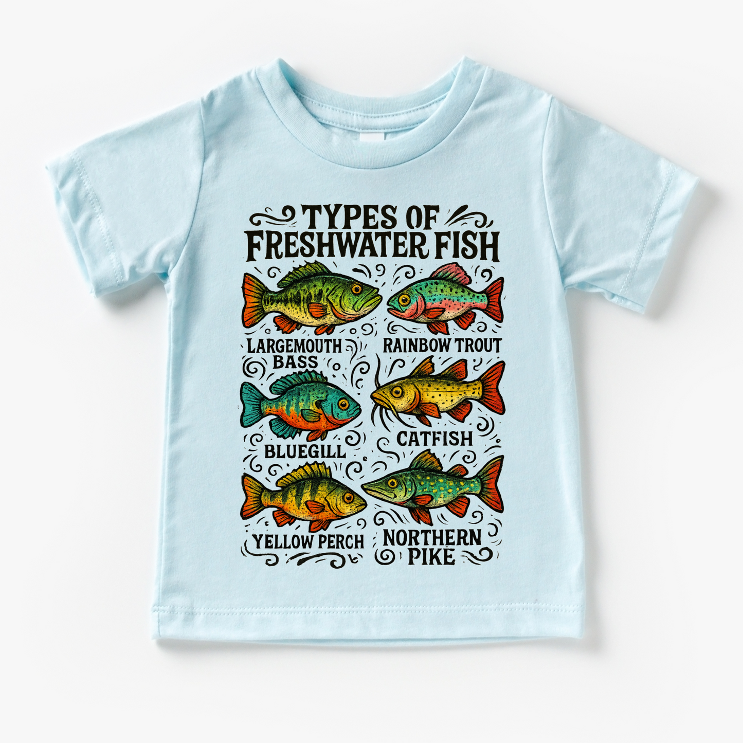 Types Of Freshwater Fish Shirt - Fishing Tee