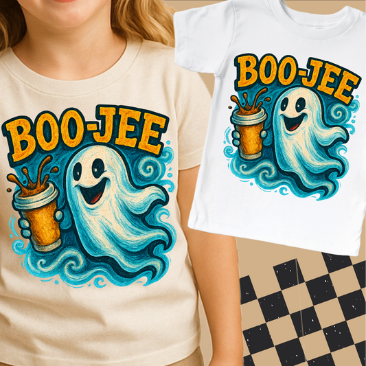 Boo-Jee Ghost Coffee Halloween Shirt - Halloween Tee