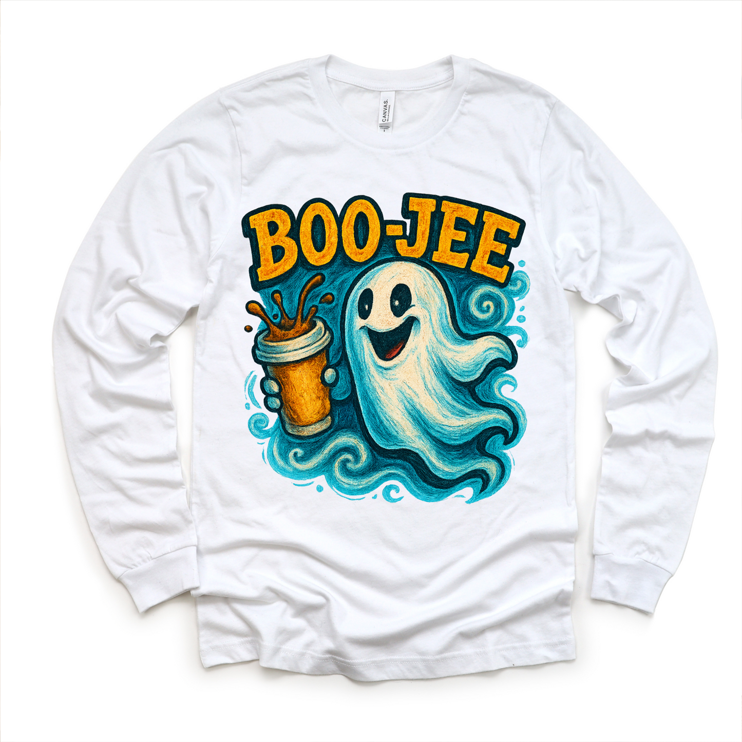 Boo-Jee Ghost Coffee Halloween Shirt - Halloween Tee
