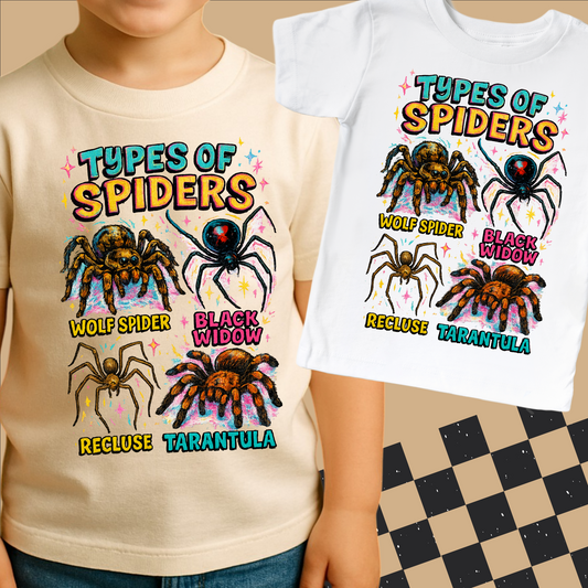 Types Of Spiders Shirt - Spider Tee