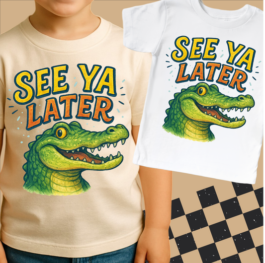 See Ya Later Alligator  Shirt - Funny Retro Tee