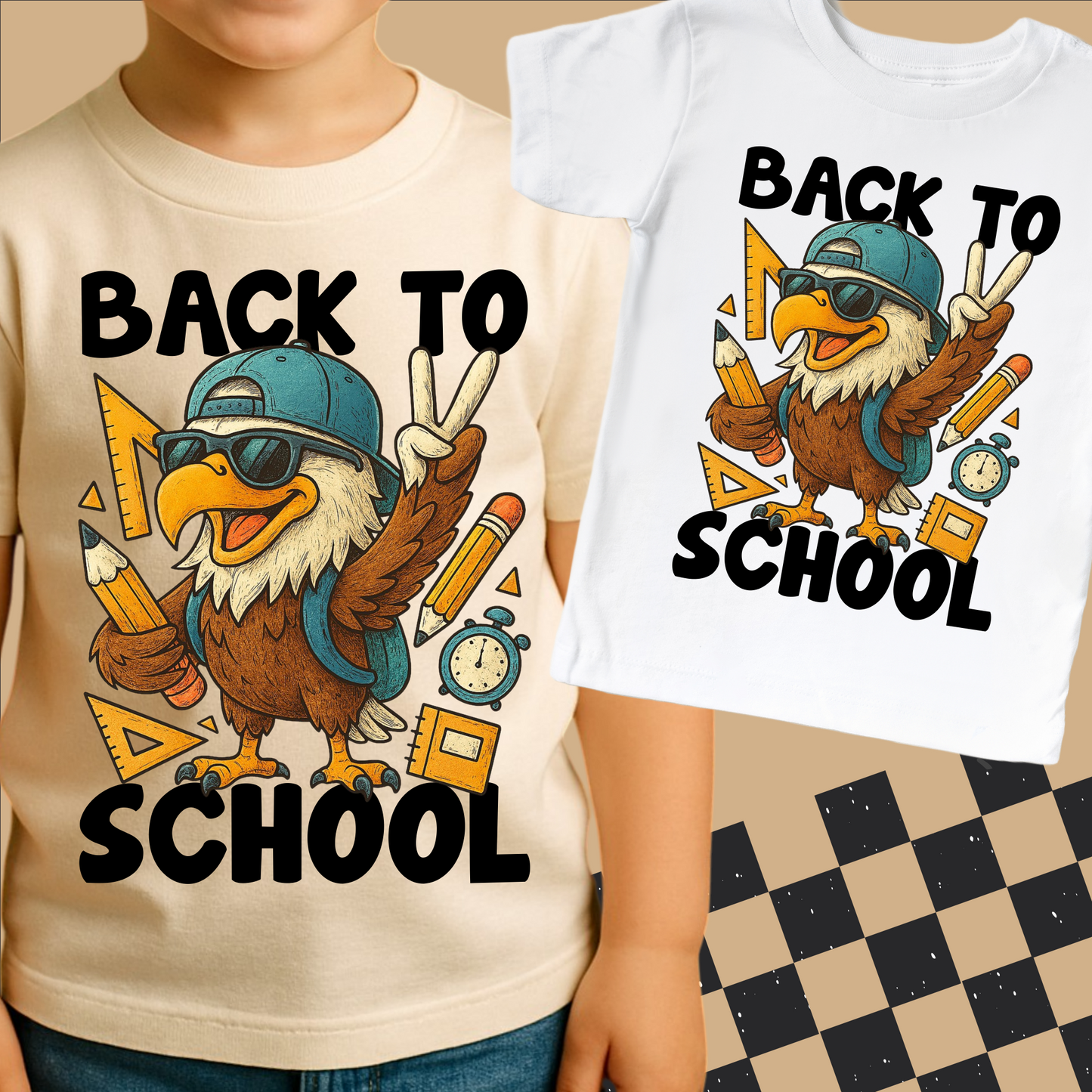 Back To School Eagle Mascot Shirt - Back To School Tee