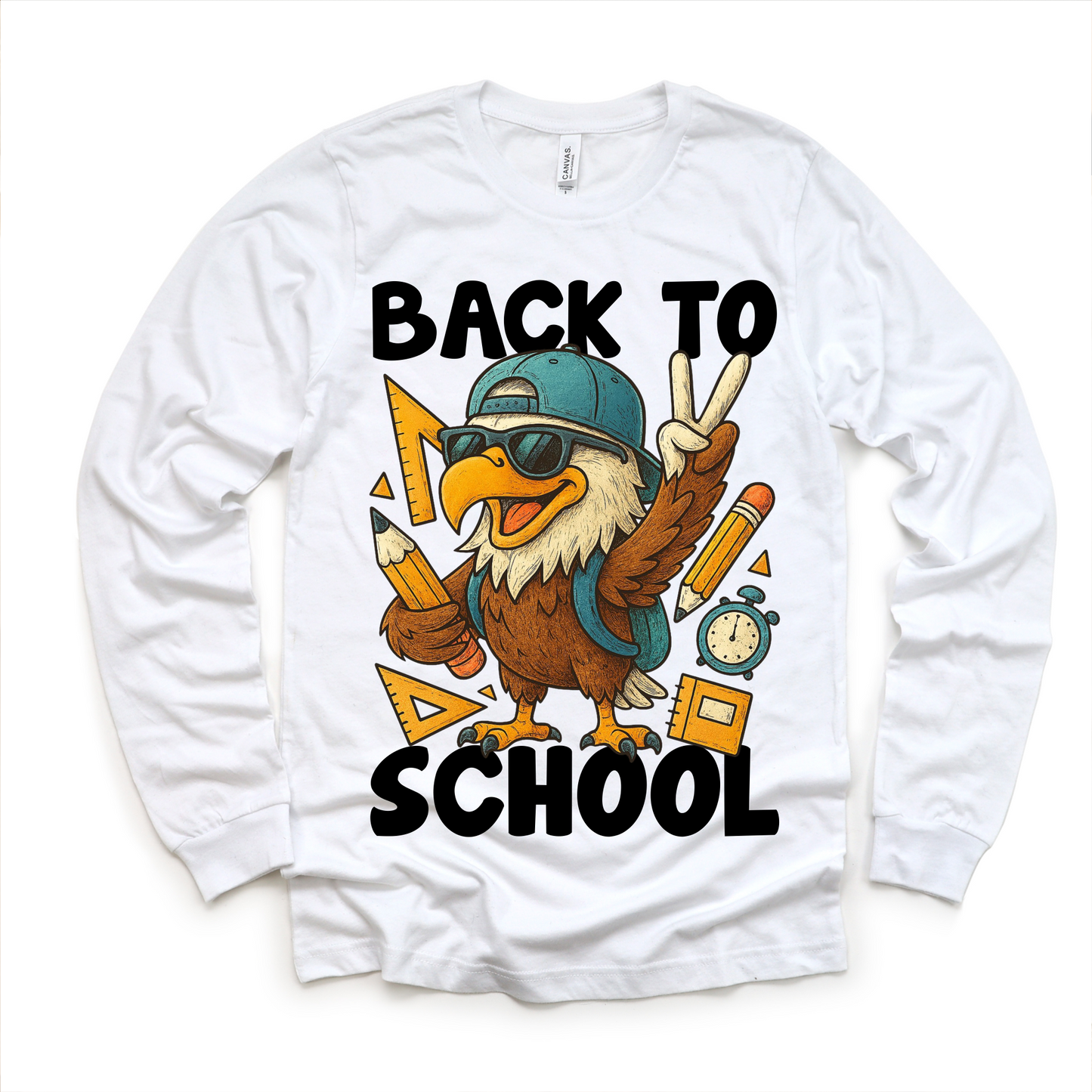 Back To School Eagle Mascot Shirt - Back To School Tee