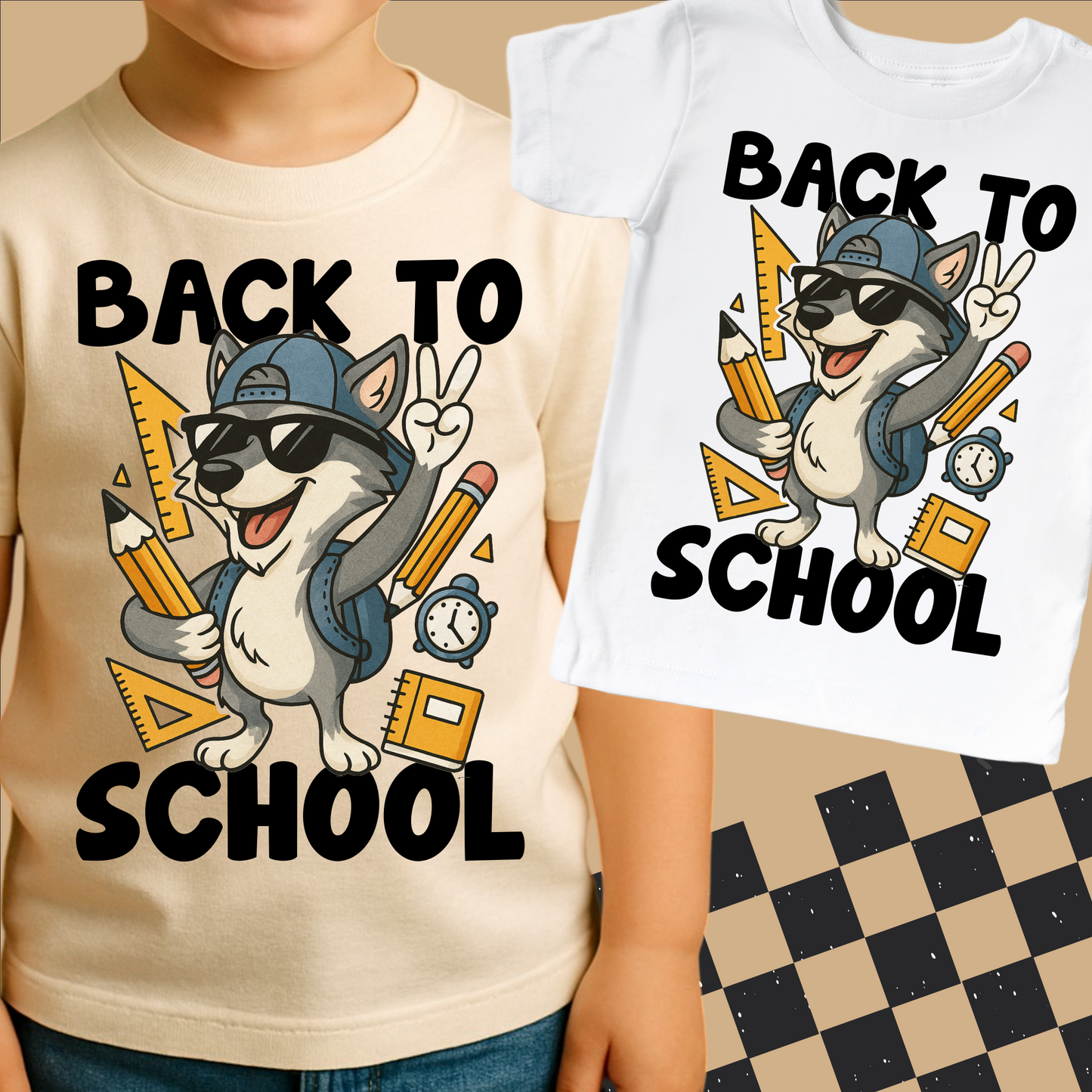 Back To School Wolf Mascot Shirt - Back To School Tee