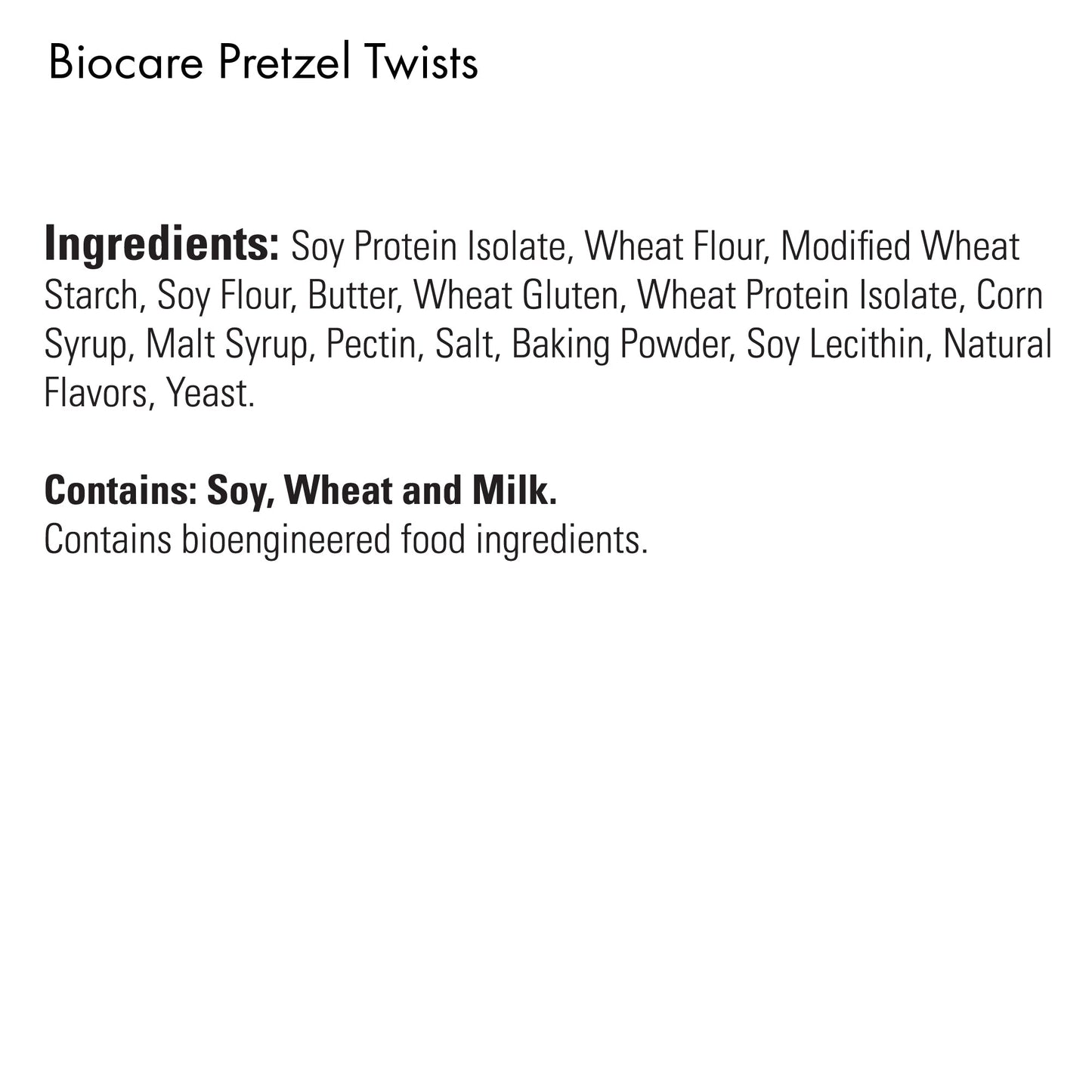 High Protein 12g Protein Pretzel Twists Biocare
