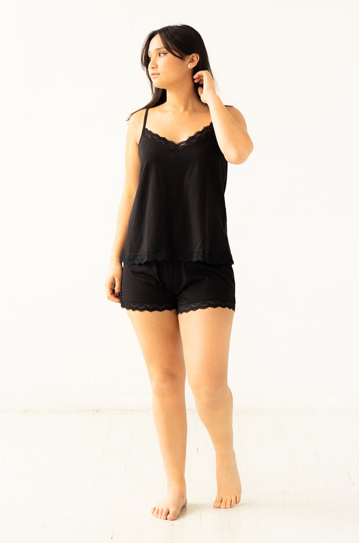 Pima Cotton Birdies Short Set Loungewear