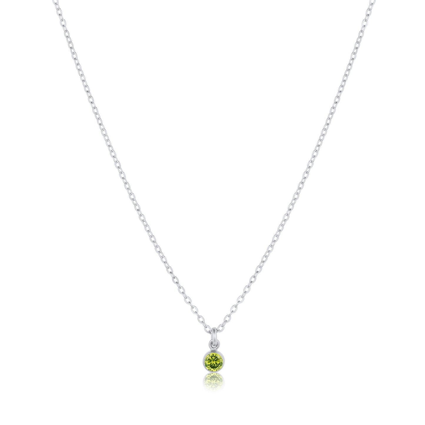 Birthstone Charm 14k Gold Filled or Sterling Silver Necklace