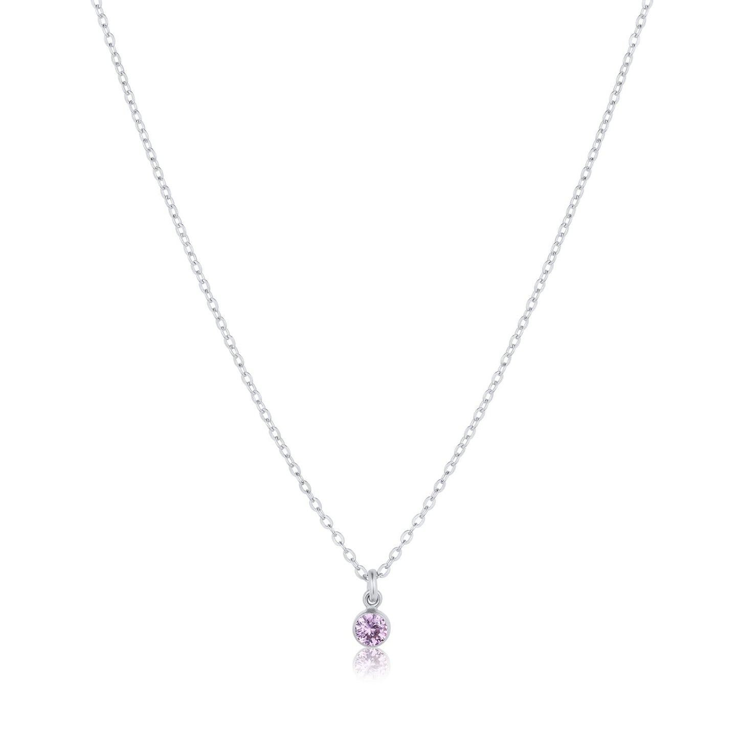 Birthstone Charm 14k Gold Filled or Sterling Silver Necklace