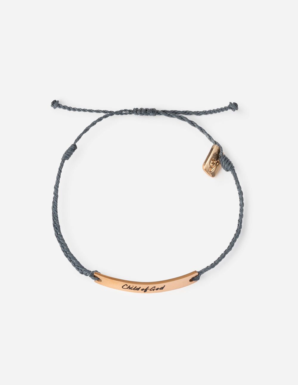 Black Child of God Bracelet Natural Cotton Pouch Elevated Faith