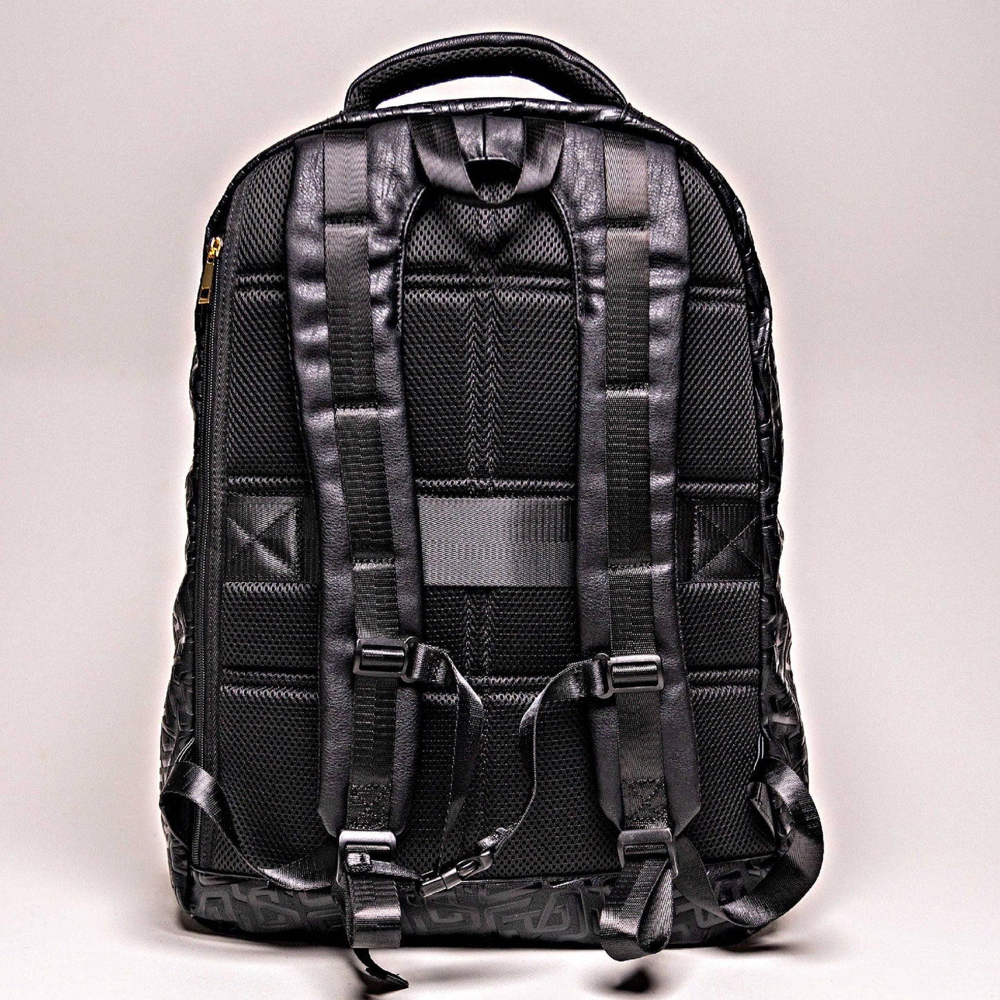 Black Monogram XL Design Leather Commuter Bag Sole Premise