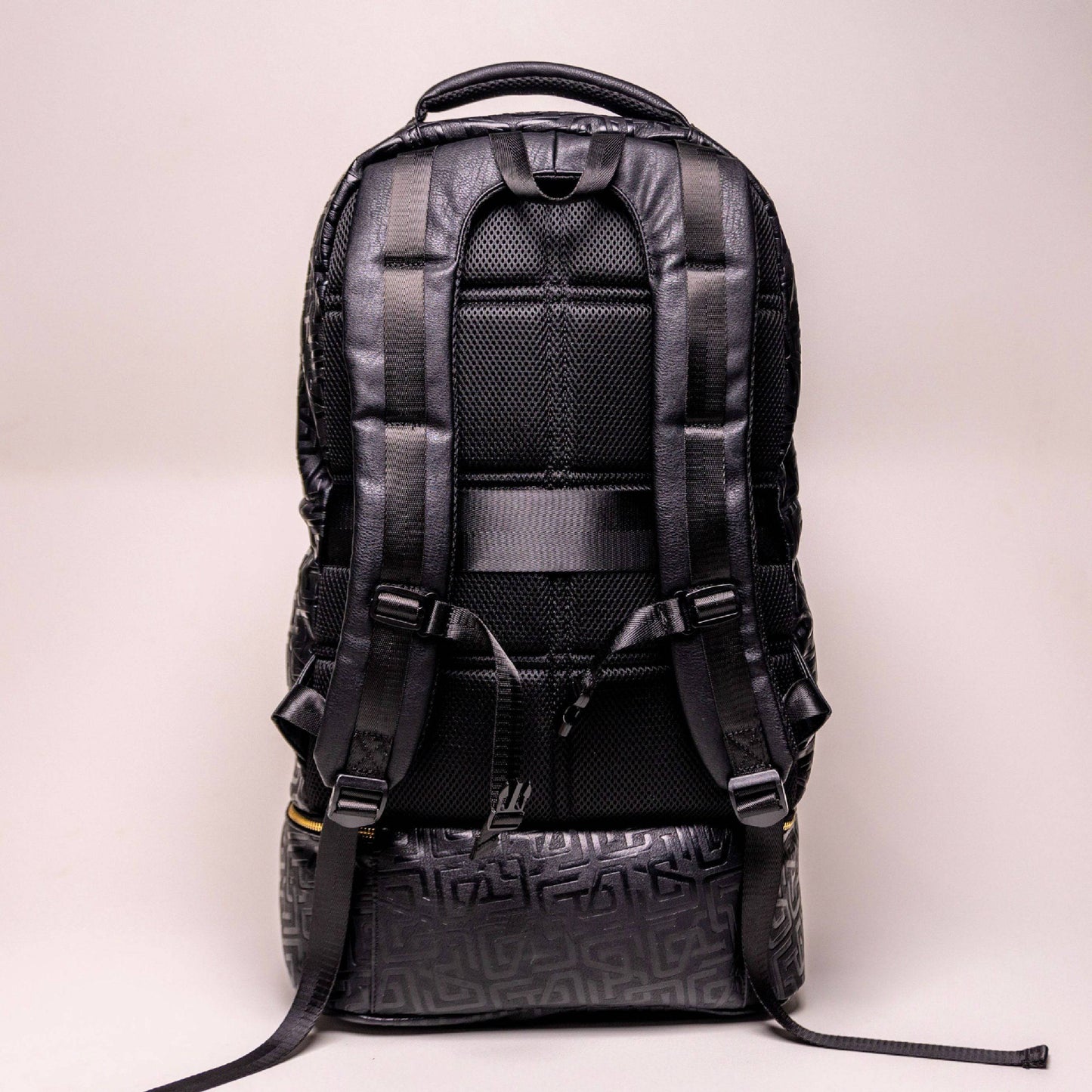 Black Monogram Patented Leather Carry-On Backpack Sole Premise
