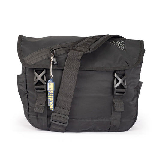 Black Nylon Messenger Bag