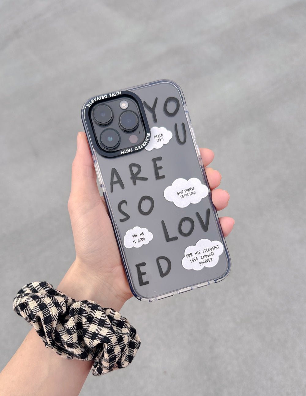 Black You Are So Loved Phone Case Durable Protective Phone Case