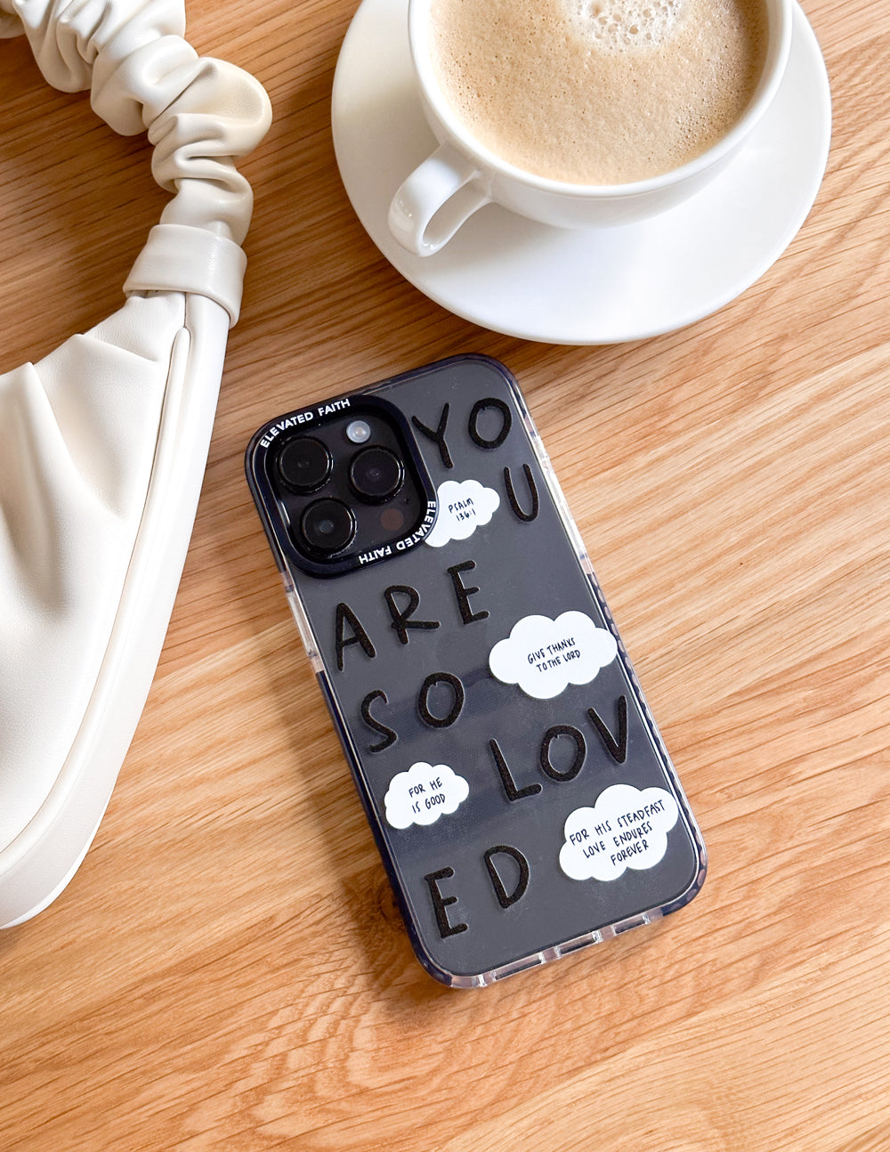 Black You Are So Loved Phone Case Durable Protective Phone Case