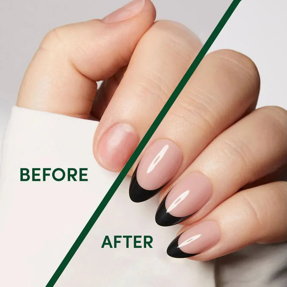 Black Almond Long Lasting Press On Nails Nail Pop Studio