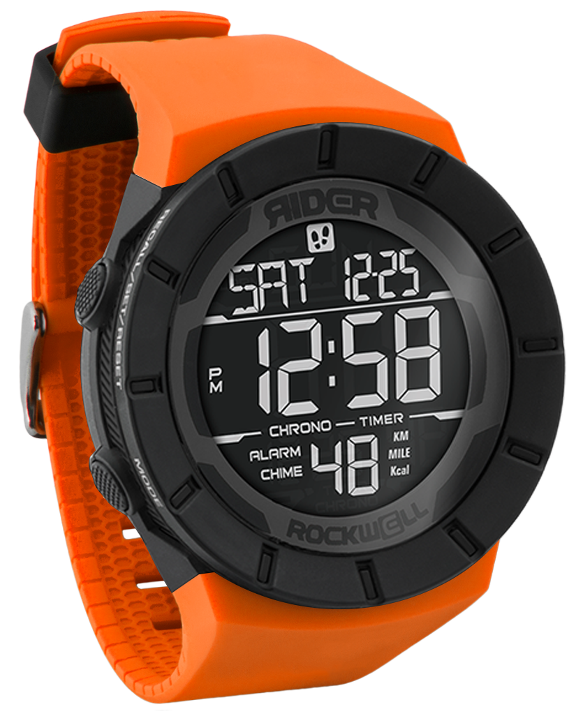 Coliseum Fit Mix Up Edition Black Orange Digital Watch Rockwell Time