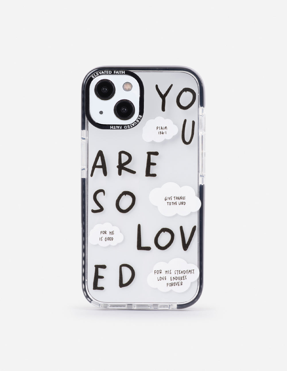 Black You Are So Loved Phone Case Durable Protective Phone Case