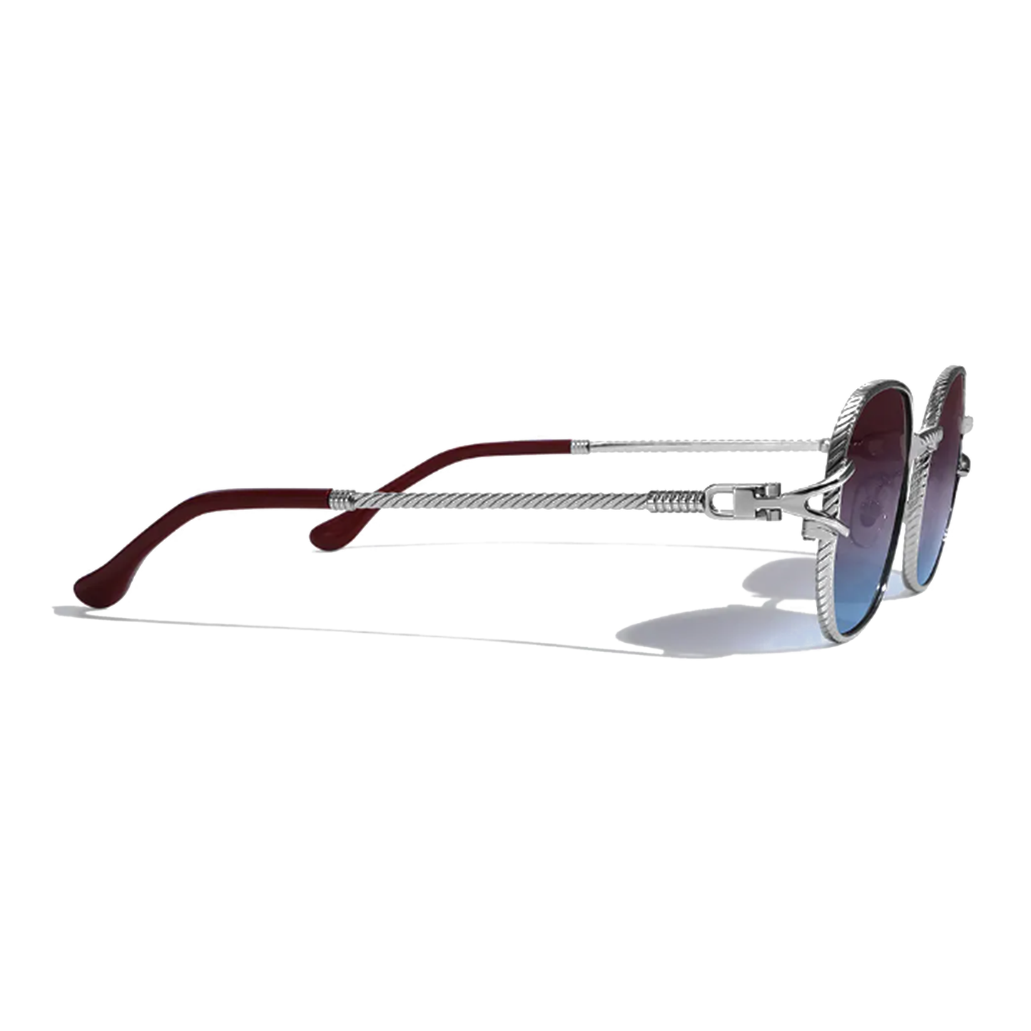 Bleu Violet Metal Frame Sunglasses
