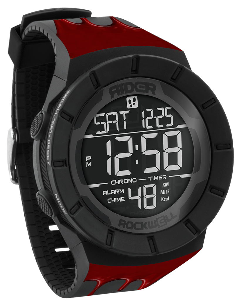 Blood Edition Phantom Black Coliseum Fit™ Multifunction Digital Watch Rockwell