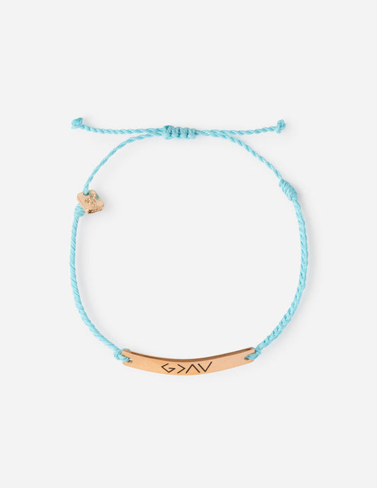 Blue Highs and Lows Inspirational Bracelet Elevated Faith