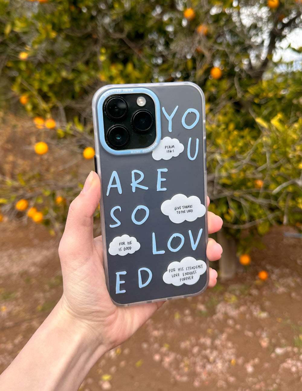 Blue You Are So Loved Frosted Phone Case iPhone