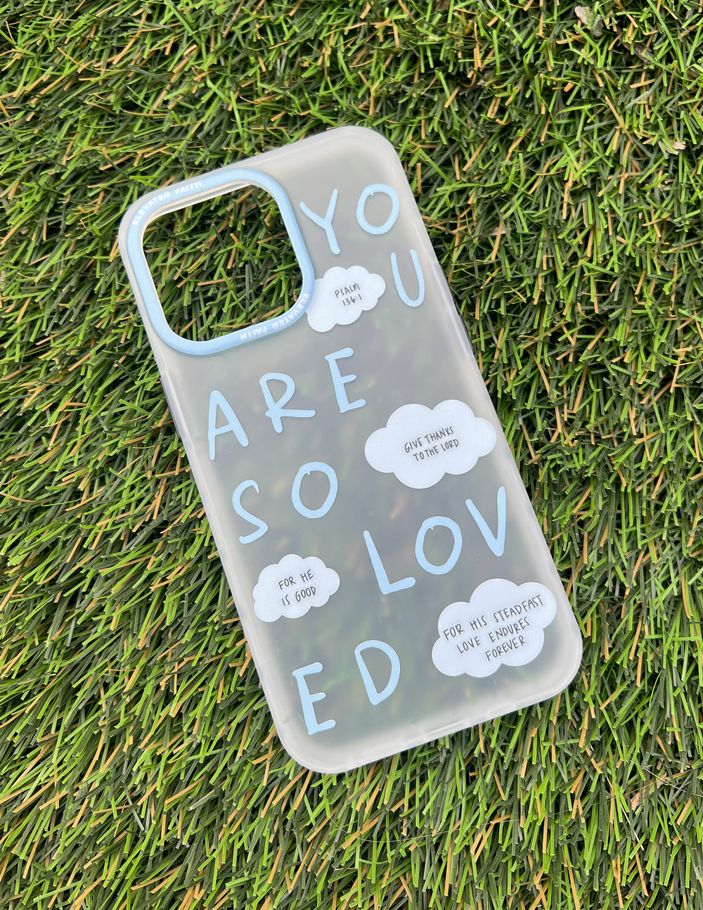 Blue You Are So Loved Frosted Phone Case iPhone