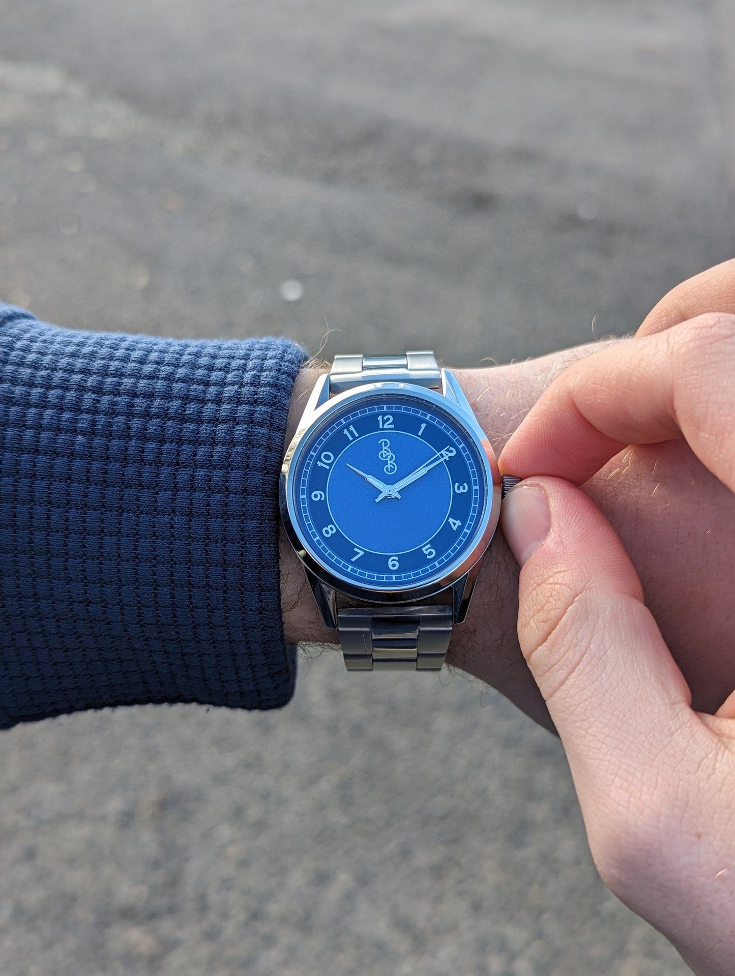 Blue Classic Strap Watch 39mm or 42mm The Beyond Boring Watch Company