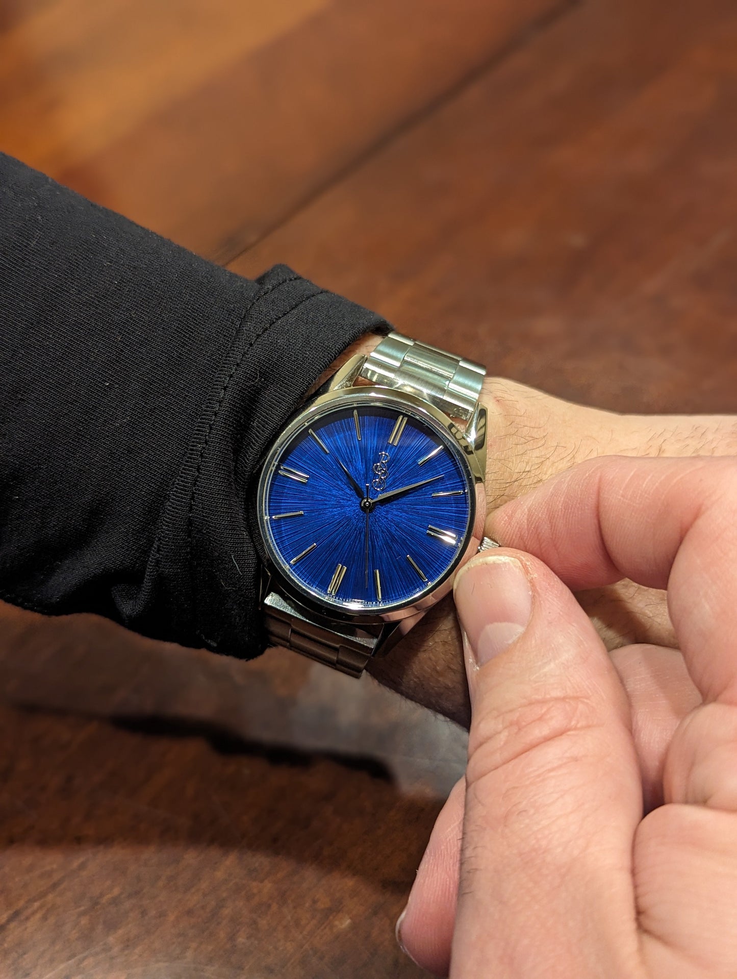 Blue Sunburst 39mm Watch The Beyond Boring Watch Company