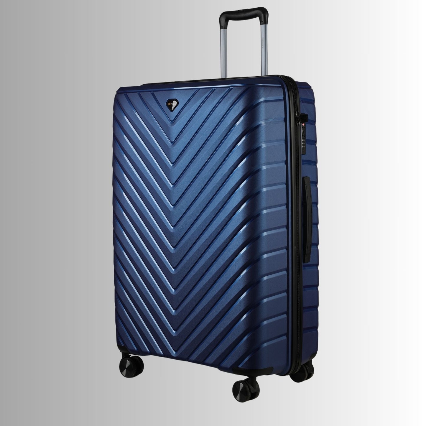 Blue Hardcase Luggage Set Roller Suitcases 28, 24, 20 inch